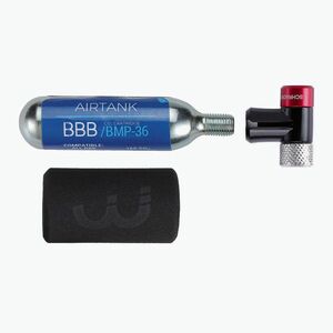 BBB Cycling Co2 AirSpeed pumpa + 1x 16g patron fekete (Co2 AirSpeed BMP-32/BLACK) kép