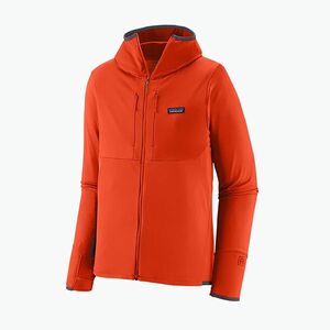Férfi Patagonia R1 Thermal Full Zip Hoody trekking pulóver pollinator narancssárga (R1 Thermal Full Zip Hoody 40600) kép
