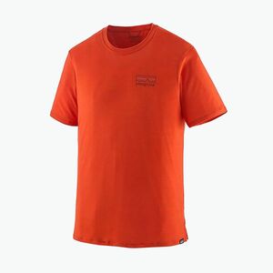 Férfi Patagonia Cap Cool Merino Blend grafikus ing fitz roy strata/pollinator narancssárga (Cap Cool Merino Blend Graphic Shirt 44590) kép