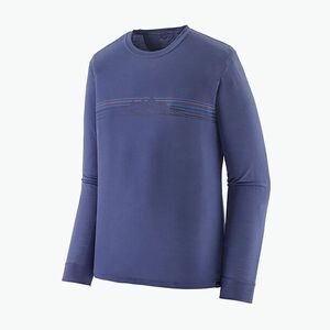 Férfi Patagonia Cap Cool Merino Blend Longsleeve Graphic strata stripe/solstice lila (Cap Cool Merino Blend Graphic 44585) kép