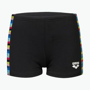 Gyermek arena Racing Stripe fürdőruha fekete/fekete multi (Racing Stripe Swim Short 009011/550) kép