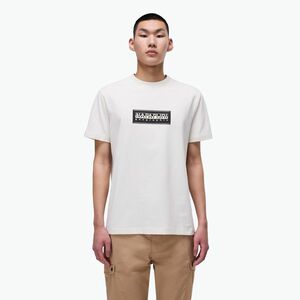 Férfi Napapijri S-Box Logo fehér whisper póló (S-Suze SS NP0A4I3L-N1A1) kép