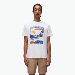 Férfi Napapijri S-Valdor fehér heron póló (S-Valdor NP0A4IE6-2061) kép