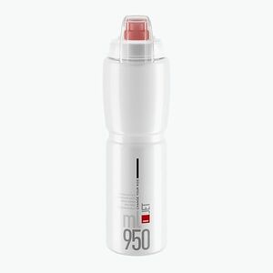 Elite Jet Plus kerékpáros palack 950 ml átlátszó/piros logó (Jet Plus EL0190903) kép