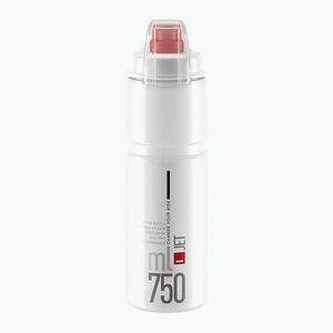 Elite Jet Plus kerékpáros palack 750 ml átlátszó/piros logó (Jet Plus EL0190703) kép