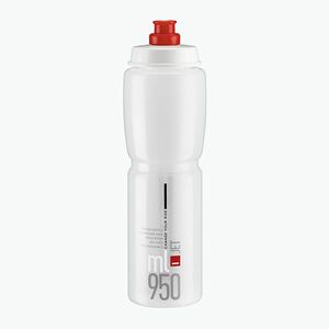 Elite Jet kerékpáros palack 950 ml átlátszó/piros logó (Jet EL0190901) kép