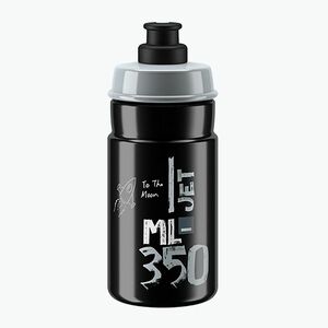 Elite Jet kerékpáros palack 350 ml fekete/szürke logó (Jet EL0206016) kép