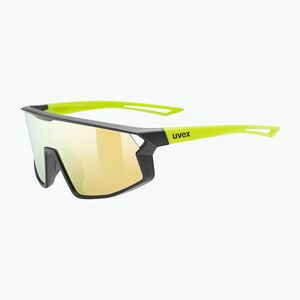 UVEX gyermek napszemüveg Skyryse Jr fekete/sárga matt/sárga tükörszemüveg (Skyryse Jr 53/3/076/2616) kép