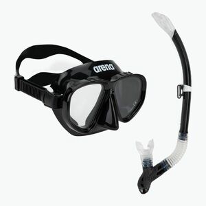 Arena Premium Snorkeling Set fekete/tiszta/fekete (Premium Snorkeling Set 002018/505) kép