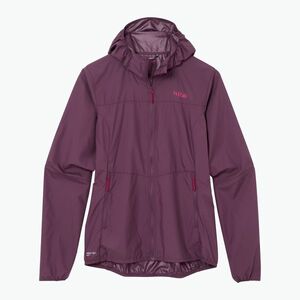 Női széldzseki Rab Windgather Hoody szürkebarna (Windgather Hoody QWS-85-MUL) kép