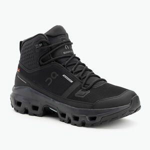 Férfi On Cloudrock Mid vízálló fekete/fekete cipő (Cloudrock Mid Waterproof 3MF10161043) kép