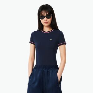 Lacoste női póló TF0347 tengerészkék/rill/gránátalma (TF0347) kép