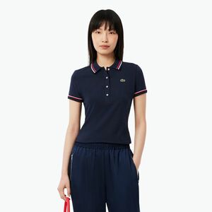 Női Lacoste póló póló DF9599 tengerészkék/rill/grenadine (Polo DF9599) kép