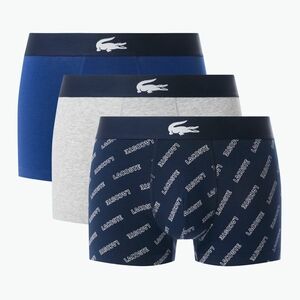 Lacoste férfi boxeralsó 5H1288 3-as csomag tengerészkék/fehér/ezüst ch (5H1288) kép