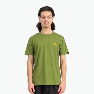 Alpha Industries férfi Basic Small Logo póló moha zöld (Basic Small Logo 188505) kép