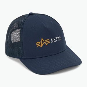 Férfi Alpha Industries Label Trucker baseball sapka rep.blue (Label Trucker 106901) kép