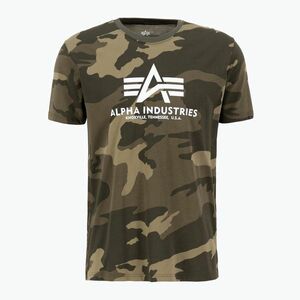 Alpha Industries férfi Basic Camo oliva színű terepmintás póló (Basic Camo 100501C) kép