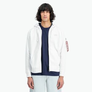 Alpha Industries férfi pulóver Back Print Zip fehér (Back Print Zip 128342) kép