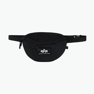 Alpha Industries gumi nyomtatott deréktáska fekete (Rubber Print Waistbag 198912) kép