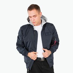 Alpha Industries férfi dzseki MA-1 TT Two Tone Hood rep.kék (MA-1 TT Two Tone Hood 196108) kép