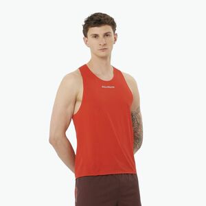 Férfi futó felső Salomon S/Lab Speed Singlet flery piros (S/Lab Speed Singlet LC2693800) kép