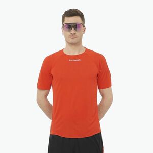 Férfi Salomon S/Lab Speed Tee futópóló piros színű (S/Lab Speed Tee LC2693500) kép