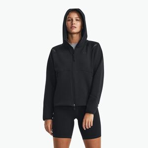 Női Under Armour Unstoppable Fleece FZ pulóver fekete/fekete (Unstoppable Fleece FZ 1379842-001) kép