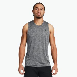 Férfi Under Armour Tech Tank edzőpóló castlerock/fekete edzőpóló (Tech Tank 1382795-025) kép
