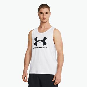Under Armour Sportstyle Logo fehér/fekete férfi tank top (Sportstyle Logo 1382883-100) kép