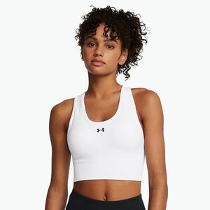 Under Armour edzőmelltartó Vanish Seamless Mid Márkás fehér / fekete (Vanish Seamless Mid Branded 1384419-100) kép