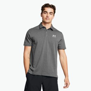 Under Armour férfi póló póló Icon Polo castlerock light heather/fehér (Icon Polo 1386608-025) kép