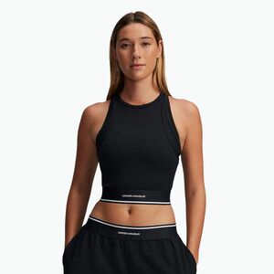 Under Armour Meridian Rib Branded Tank fekete/fehér női edzőfelső (Meridian Rib Branded Tank 1389641-001) kép