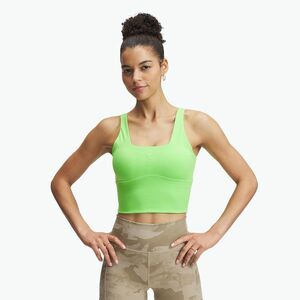 Under Armour Project Rock Fitted Bra edzőmelltartó cyber zöld / cyber zöld (Project Rock Fitted Bra Tank 1389714-362) kép