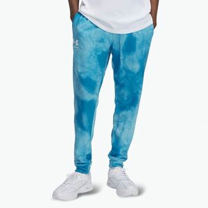 Férfi Under Armour Rival Terry Printed Jogger nadrág ether kék/onyx fehér (Rival Terry Printed Jogger 1390143-452) kép
