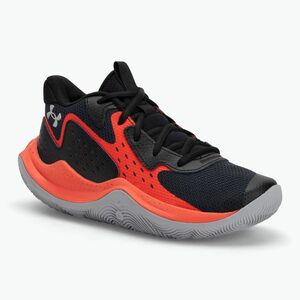 Under Armour Grade School Jet '23 gyermek kosárlabda cipő fekete/ares piros/mod szürke (Grade School Jet '23 3026635-006) kép