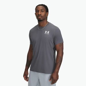 Under Armour HeatGear Fitted castlerock/fehér férfi edzőpóló (HeatGear Fitted SS 6000939-025) kép