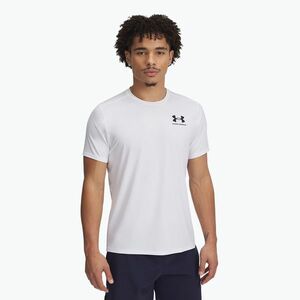Under Armour HeatGear Fitted fehér/fekete férfi edzőpóló (HeatGear Fitted SS 6000939-100) kép