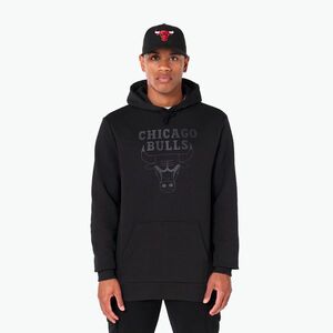 Férfi New Era NOS NBA Reegular Chicago Bulls kapucnis pulóver fekete (NOS NBA Reegular Chicago Bulls Hoody 60505434) kép