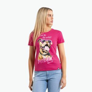 Pitbull Synglasses Dog málna arany női póló (Synglasses Dog 215059440003) kép