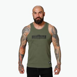 Férfi Pitbull Boxing Tank Top oliva színű (Boxing Tank Top 223006360004) kép