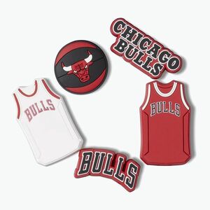 Crocs Jibbitz™ NBA Chicago Bulls kitűző 5 db. (NBA Chicago Bulls 5 Pack 10011280) kép