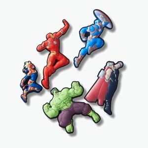 Crocs Jibbitz™ Avengers Heroes kitűző 5 db. (Avengers Heroes 5 Pack 10015112) kép