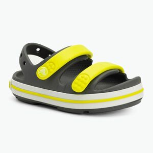 Crocs Crocband Cruiser Toddler szandál pala szürke/acid (Crocband Cruiser Toddler 209424-1NJ) kép
