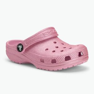 Crocs Classic Glitter Clog Gyermek flip-flop rózsaszín tweed csillogás (Classic Glitter Clog Toddler 206992-6XE) kép