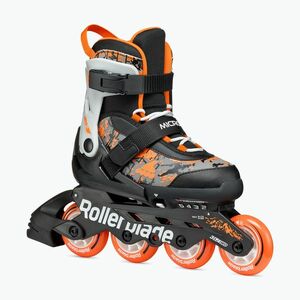 Rollerblade Microblade SL Jr gyermek görkorcsolya fekete/narancs (Microblade SL Jr 86B0751540NC01) kép