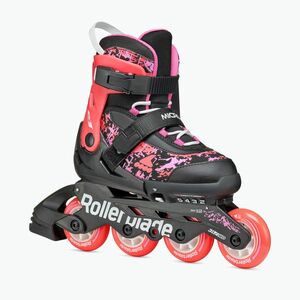 Rollerblade Microblade SL Jr gyermek görkorcsolya fekete/korall színű (Microblade SL Jr 86B0751540ND02) kép