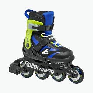 Rollerblade Microblade Jr gyermek görkorcsolya fekete/kék (Microblade Jr 86B0751530NF01) kép