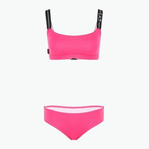 Női kétrészes fürdőruha EA7 Emporio Armani Logo Tape Bikini Top neon rózsaszínű (Logo Tape Bikini Top 7W000293-AF12213-Z4001) kép