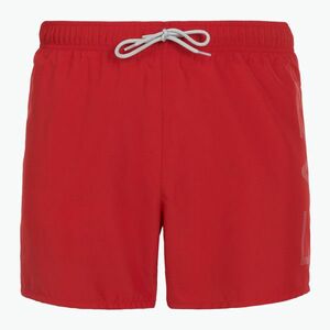 Férfi EA7 Emporio Armani úszónadrág túlméretezett logóval lovas piros / ezüst (Swim Trunks With Oversized Logo 7M000550-AF14497-M5023) kép