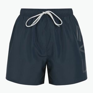 Férfi EA7 Emporio Armani úszónadrág nagyméretű logóval armani kék / ezüst (Swim Trunks With Oversized Logo 7M000550-AF14497-MB010) kép